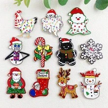 5 cái/6 cái/11 cái Acrylic in Ông già Noel, Người tuyết, Cây kẹo, Tuần lộc Bộ sản phẩm Giáng sinh DIY Mặt dây chuyền & Bùa trang trí để làm đồ trang sức - Nhiều màu - Xem 12