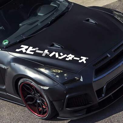 Car Windshield PVC Sticker Graphics Japanese Style Automobile Window Door Hood DIY Vinyl Decal Auto External Tuning Accessories