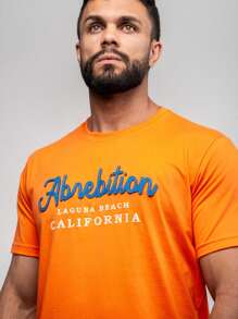 Camiseta Bordada Masculina Laranja Laguna - 100% Algodão - Laranja - Visão 2