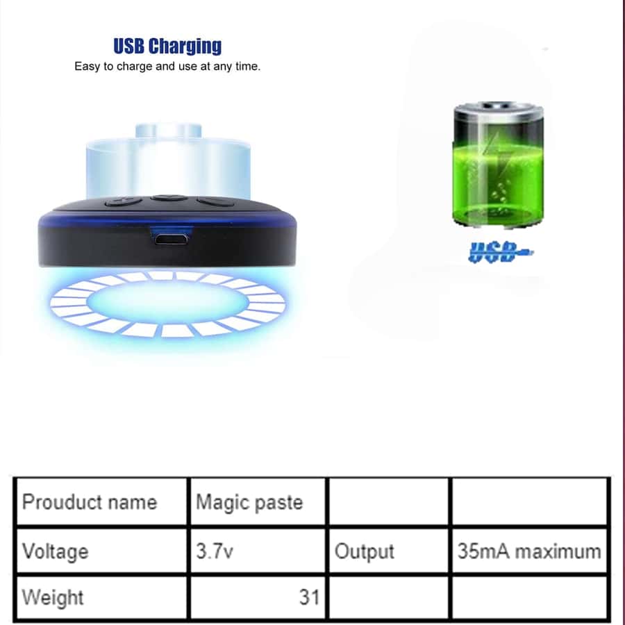 USB Rechargeable EMS Muscle Stimulator, Electric Massage Therapy