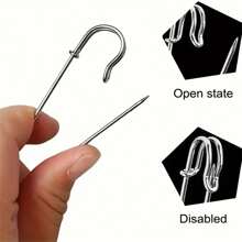 10pcs/Pack Heavy Duty Pins - Super Large, Multipurpose, Suitable For Clothing, Blankets, Home Decor And Crafts - Available In Bronze, Silvery Grey, Black