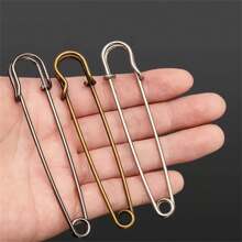 10pcs/Pack Heavy Duty Pins - Super Large, Multipurpose, Suitable For Clothing, Blankets, Home Decor And Crafts - Available In Bronze, Silvery Grey, Black