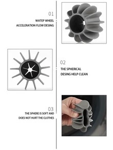 Sun Flower Shape Anti-Tangling Laundry Ball For Washing Machine, Helps Clean And Prevent Knots - Mixed Color 4 Pack - View 4