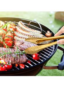 1/3/6 Piece Stainless Steel Serving Tongs Three Sizes, Gold Tongs For Serving Food, Serving Utensils Cooking Tongs For Buffet, Appetizer, Dessert, Parties,Outdoor Barbecue - Gold - View 3