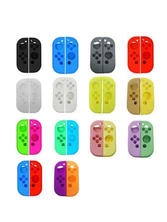 2pcs Joy-Con Controller Protective Case Compatible With Nintendo Switch And Switch OLED, Anti-Drop, Anti-Explosion, Anti-Slip, Anti-Scratch, Anti-Sweat, Ergonomic Design To Enhance Gaming Experience