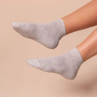 Meias Dallf Meia Soquete Cano Baixo Algodão Adulto Resistente Confortavel Dallf