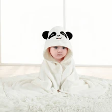 1 pièce Serviette de bain à capuche avec motif animal visage, unisexe. Serviette de bain à capuche unique pour nouveau-né avec design animal. Super doux peignoir de bain à capuche en polaire pour bébé. Serviette à capuche quatre-saisons pour tout-petit