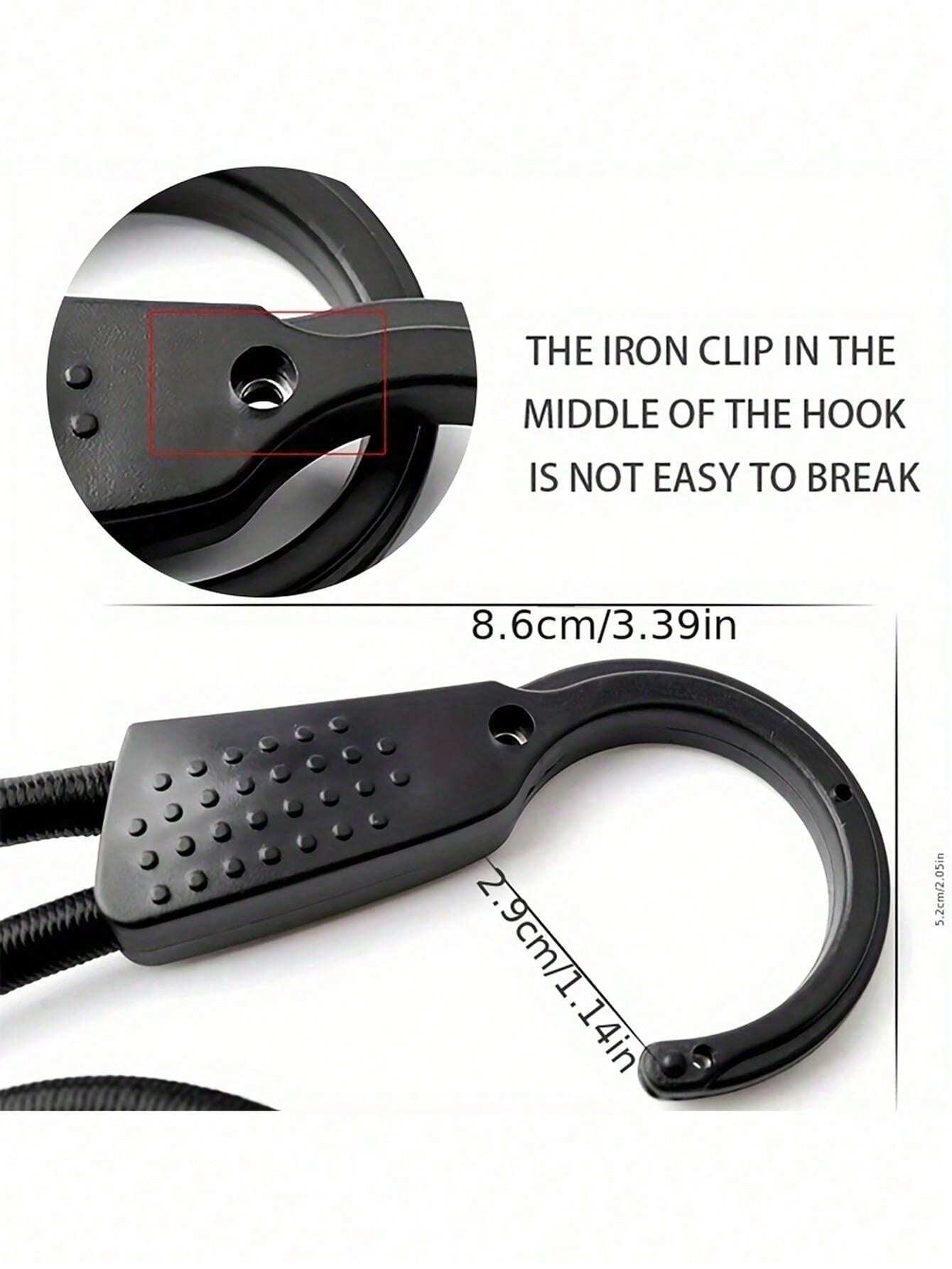 1 Piece Bungee Jump Rope, Hook, Elastic Band, Adjustable Tension Band