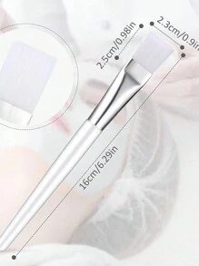 5PCS Facial Mask Brush Transparent Face Mask Brush Cosmetic Makeup Brushes Tools For Facial Mask Eye Mask Application And DIY Needs