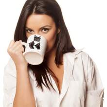Cat Coffee Mug - Ceramic Funny Coffee Mug - Perfect Cat Lover Gift - Cute Novelty Coffee Mug Present - Great Birthday Or Christmas Surprise For Friend Or Coworker, Men And Women (11oz) - 休息燕尾服小貓 - 查看 2