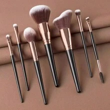15-10-7pcs/Set Black Portable Makeup Brushes Set, Beginner Eyeshadow, Powder Makeup Brush Set,Cosmetic Brushes Full Kit,Brush Set,Makeup Brush Kit,Make Up Brush Set,Make Up Set Complete,Makeup Brush Set,Complete Makeup Kit,Brush Kit,Brushes Makeup Set,Makeup Gift Set
