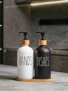 2 chai/1 chai dung tích lớn 475ml dùng khi đi du lịch, loại bình xịt dạng nén di động, thích hợp đựng sữa tắm, dầu gội, kem dưỡng da, xà phòng rửa tay, sữa rửa mặt và các loại kem dạng lỏng khác - Nhiều màu - Xem 6