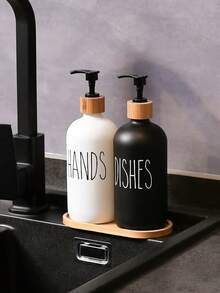 2 chai/1 chai dung tích lớn 475ml dùng khi đi du lịch, loại bình xịt dạng nén di động, thích hợp đựng sữa tắm, dầu gội, kem dưỡng da, xà phòng rửa tay, sữa rửa mặt và các loại kem dạng lỏng khác - Nhiều màu - Xem 1