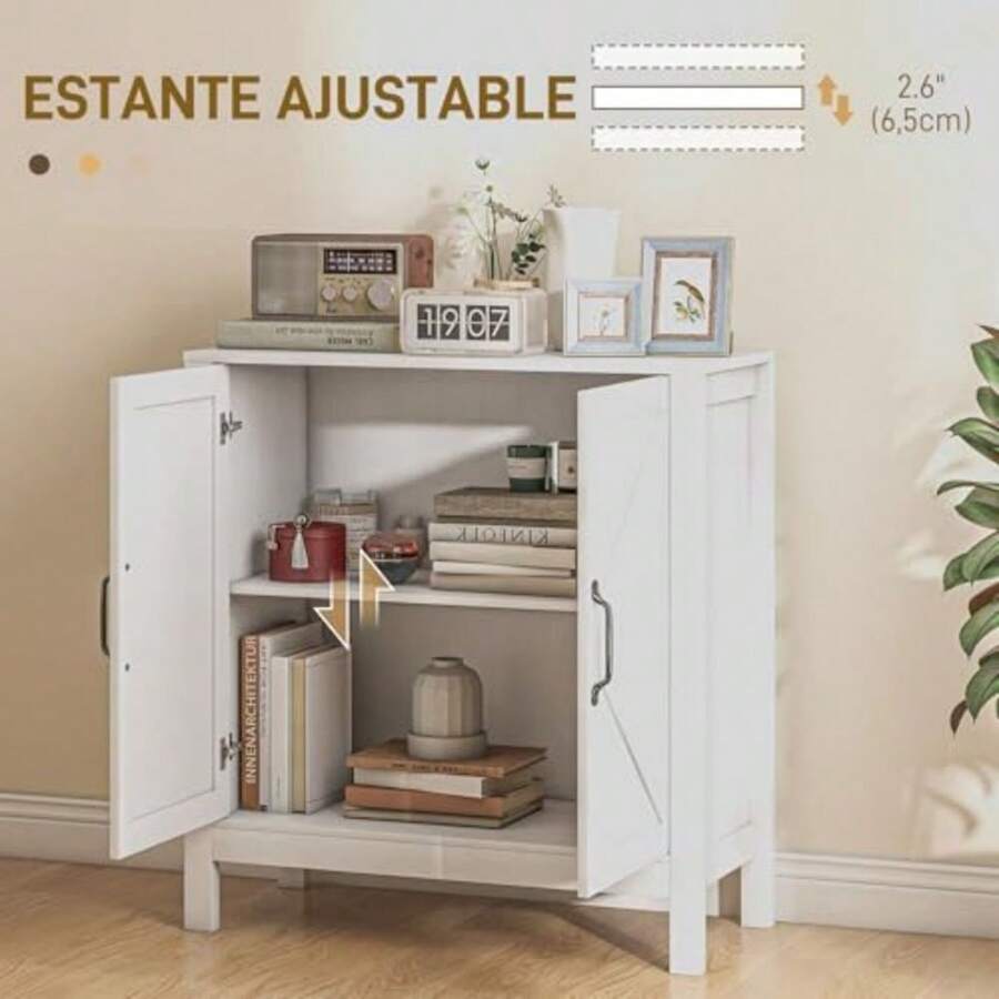 Aparador para Salón Moderno Mueble de Salón con Estante Ajustable y