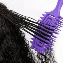 1 Pc Curl Defining Brush, Curl Hair Brush, Curl Define Styling Brush, Vented Hair Brush, For Combing And Shaping Men's And Women's Curls To Reduce Pulling - Multicolor - View 6