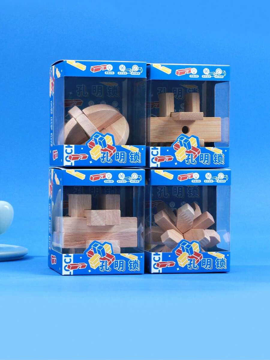 Chinese Traditional Handicraft Luban Lock Puzzle Cube SHEIN USA