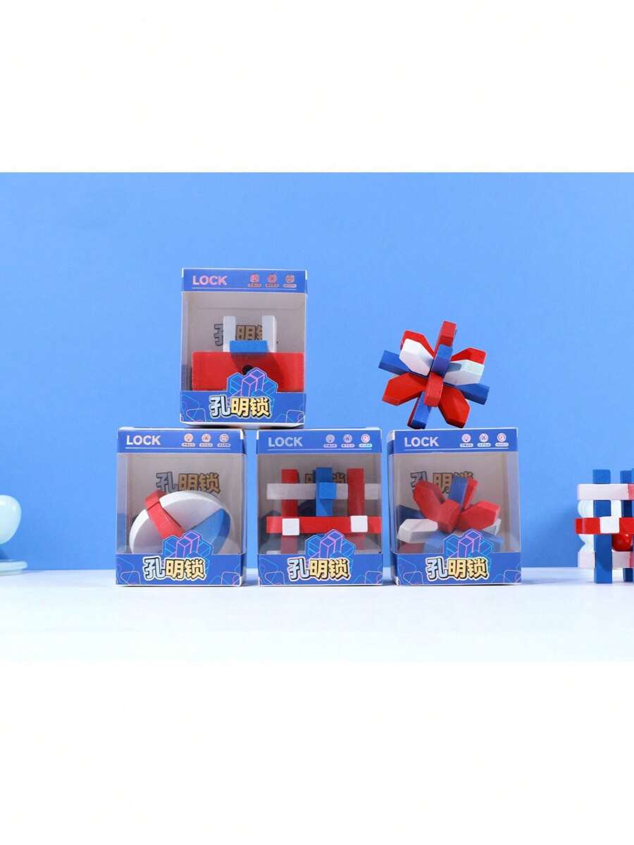 Chinese Traditional Handicraft Luban Lock Puzzle Cube SHEIN USA