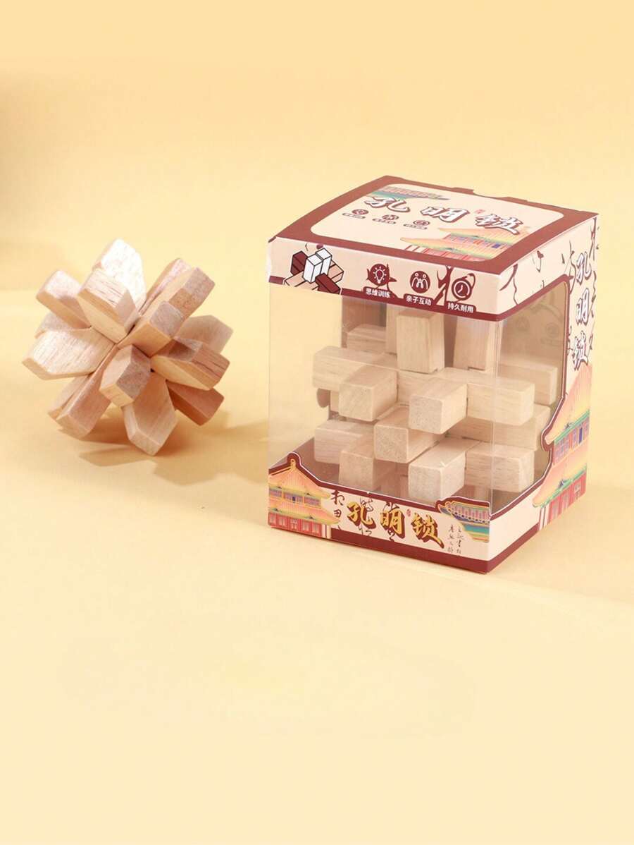 Chinese Traditional Handicraft Luban Lock Puzzle Cube SHEIN USA