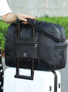 大容量折叠行李袋 - 便携、轻便、旅行收纳，配有能量套手推车 - 非常适合家庭被子衣服收纳和复活节礼物 Suffle 女士包