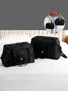 大容量折叠行李袋 - 便携、轻便、旅行收纳，配有能量套手推车 - 非常适合家庭被子衣服收纳和复活节礼物 Suffle 女士包