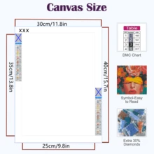水钻绘画套装、成人钻石艺术套装、钻石圆圈礼物、DIY 手工艺品套装墙面装饰（15.7X11.8 英寸__40X30 厘米）（动物） - 彩色 - 查看 2