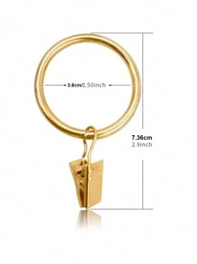 2 cái/6 cái/12 cái Kẹp rèm cửa, Móc rèm cửa, Vòng rèm cửa, Móc rèm tắm, Đồ gia dụng, Vòng thanh rèm có kẹp, Kẹp thanh rèm trang trí, Cho phòng tắm, phòng khách và phòng ngủ - nhiều màu - Xem 3