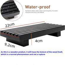 Bathroom Decor Tray For Counter Dish Soap Holder Wooden Pedestal Stand For Kitchen Sink Soap Dispenser Wood Risers Kitchen Accessories Countertop Vanity Counter Sponge Sink Tray - Multicolor - View 3