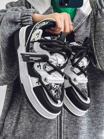 Men's Versatile Lightweight Breathable Low-Top Casual Chunky Sneakers