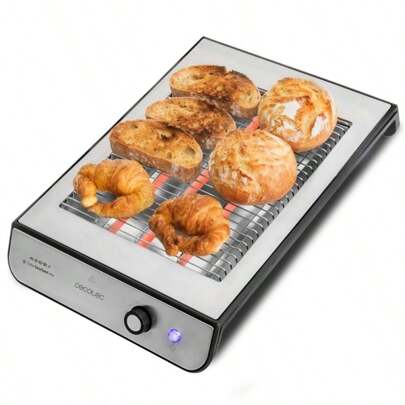 Cecotec Ctec Grille-pain plat Turbo EasyToast Inox - ✅Livraison en 3-5 jours