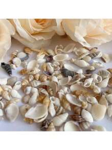 1 pudełko losowy zestaw do robótek ręcznych z muszli morskich, marzycielski styl oceaniczny DIY koraliki materiały, ręcznie robione materiały do wyrobu biżuterii, dekoracje akwarium wystrój domu, piękny prezent dla rodziny i przyjaciół (około 37 g na pudełko)