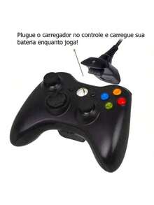 Kit Bateria P/ Controle Xbox 360 + Carregador 2 Em 1 - Multicolorido - Visão 2
