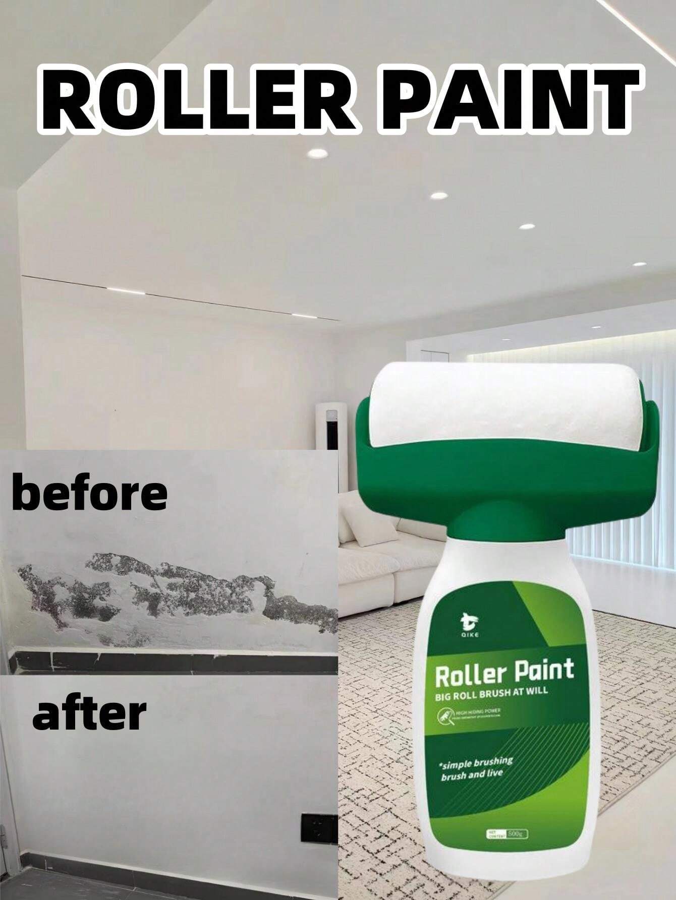 Großer Roller Geruchsneutraler, wasserbasierter Innenraumwandfarbe