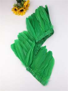 Decorații din pene de gâscă de 2 metri Franjuri pentru decorațiuni pentru petreceri de nuntă, pene de macrame, bricolaj, panglici colorate pentru artizanat - Multicolor - Vizualizare 13