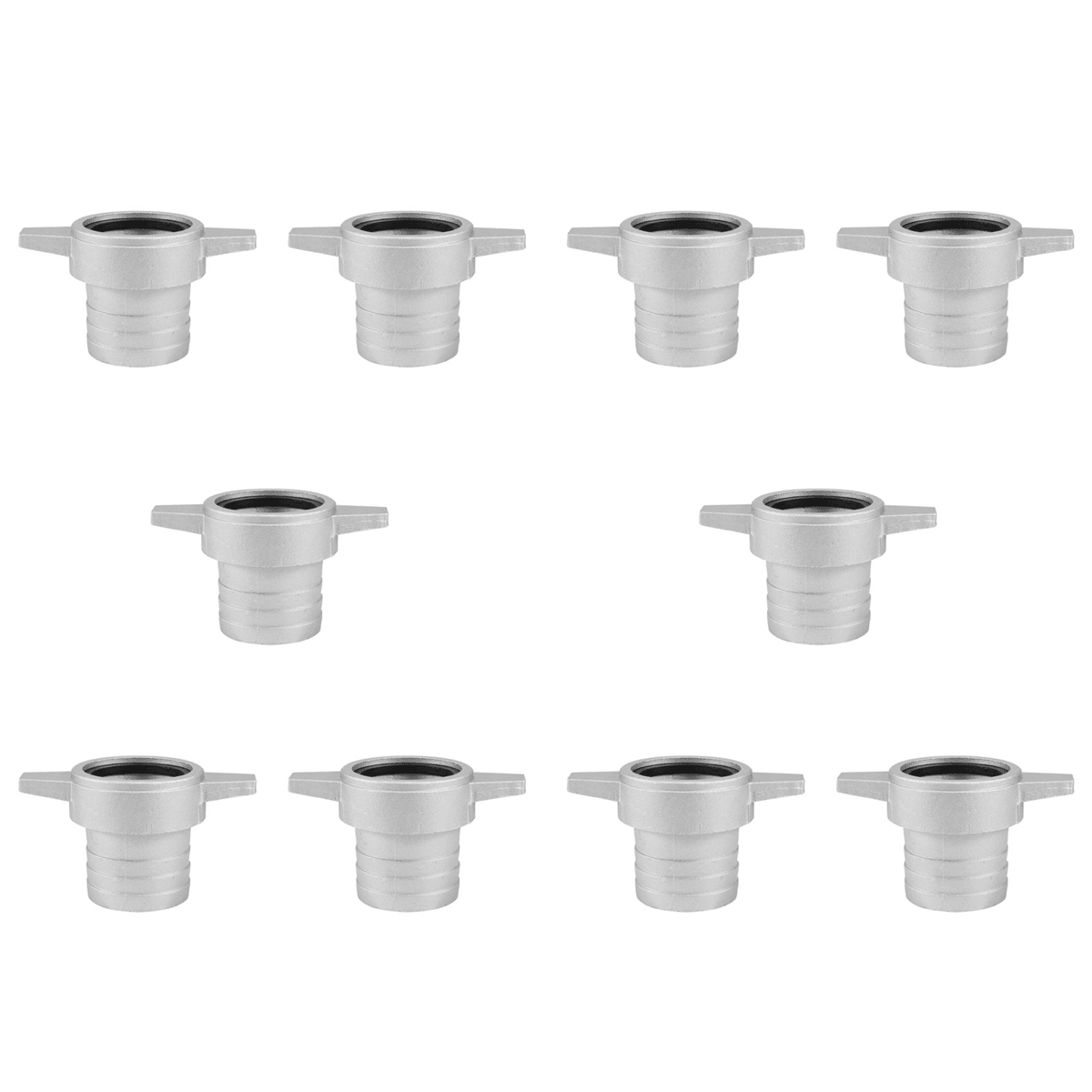Lecreatekit Connecteur De Tuyau Aluminium - Réduction 7,6 Cm à 5,1 Cm - Avec Joint Caoutchouc Étanche - Pour Pompe à Eau