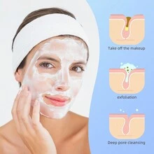 5/10 片压缩面部海绵，100% 天然美容水疗海绵，用于日常面部清洁、去角质面膜、卸妆。适合居家和旅行。可重复使用的化妆海绵、用于洗脸的面部海绵、用于面部的心形海绵、美容师用的面部海绵 - 白色 - 查看 7