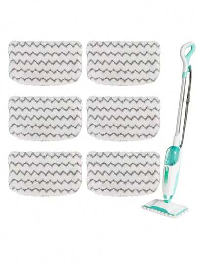 1/2/4pcs Reusable & Washable Wavy Mop Pad Covers For Shark S1000 S1000A S1000C S1000WM S1001C Vacuum Cleaner