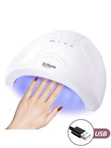 DianaBeauty Máy sấy móng LED công suất cao, phù hợp cho mọi loại đèn gel móng, đèn UV sấy móng nhanh, máy trị liệu ánh sáng - trắng - Xem 1