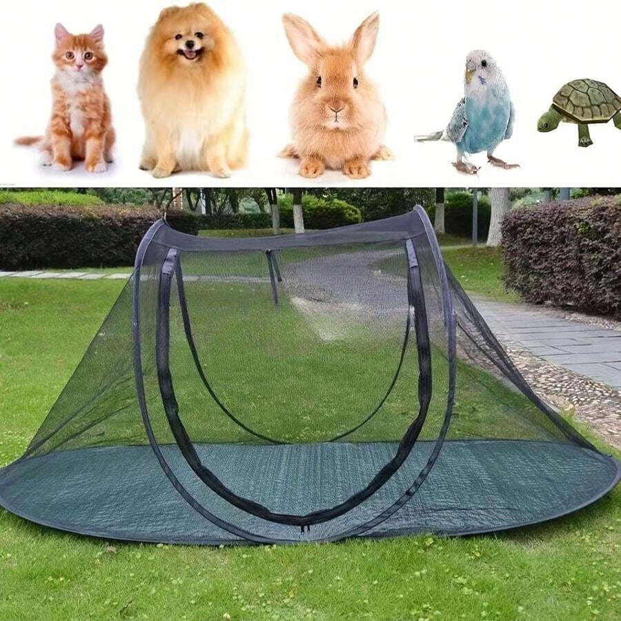 1PC Portable Pet Play Pens, Cat Tent Outdoor, Pet Enclosure Tent