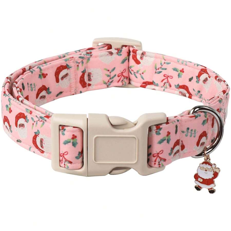 Christmas Limited Edition Cute Cartoon Santa Claus Image & Green Leaf