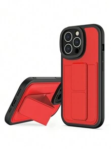 1pc Multifunctional Passionate Red Phone Case With Stand, Suitable For IPhone 15 Pro Max; Magnetic Wallet Style Phone Case, Compatible With 14 6.1 Inch,International Version, Not The Domestic Version - Red - View 4
