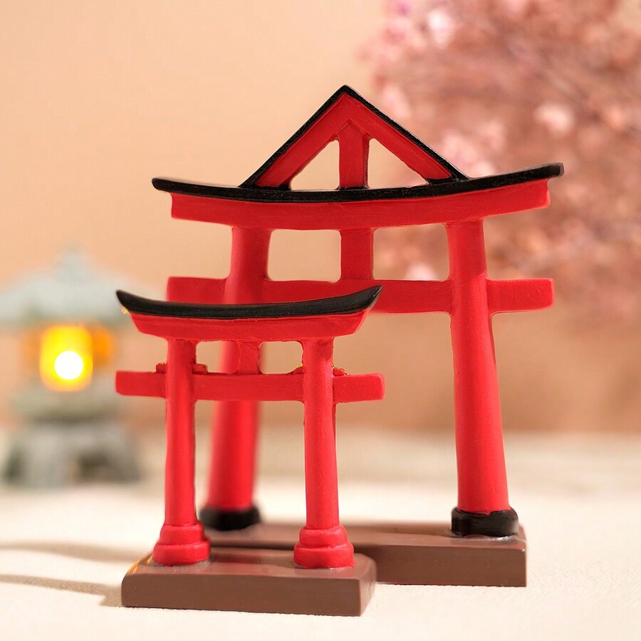 Japanese Style Torii Gate Ornament Prop, Zen Decor Supplies For