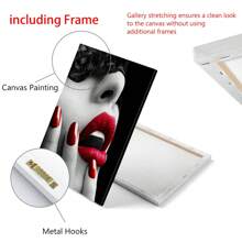 3 bức tranh trang trí NC, tấm nghệ thuật treo tường trừu tượng, áp phích vải canvas vẽ móng tay phụ nữ thời trang hiện đại, tranh tường nghệ thuật phụ nữ đeo mặt nạ Bắc Âu, trang trí nhà phòng khách hiện đại - Nhiều màu - Xem 11