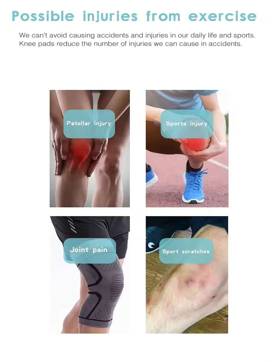 Knee Brace Knee Compression Sleeve For Knee Pain Running Weightlifting