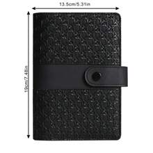 Sổ tay bìa da PU A6 6 lỗ, thiết kế thời trang, bìa sổ tay cá nhân, có khóa từ, có thể dùng làm vỏ đựng tiền mặt, vỏ đựng album trở lại trường - A6 - Xem 15