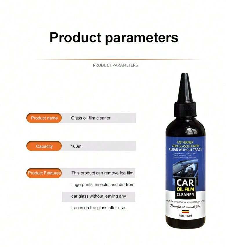 1pc 100ml Car Glass AntiFog Remover, Windshield Cleaning Agent To