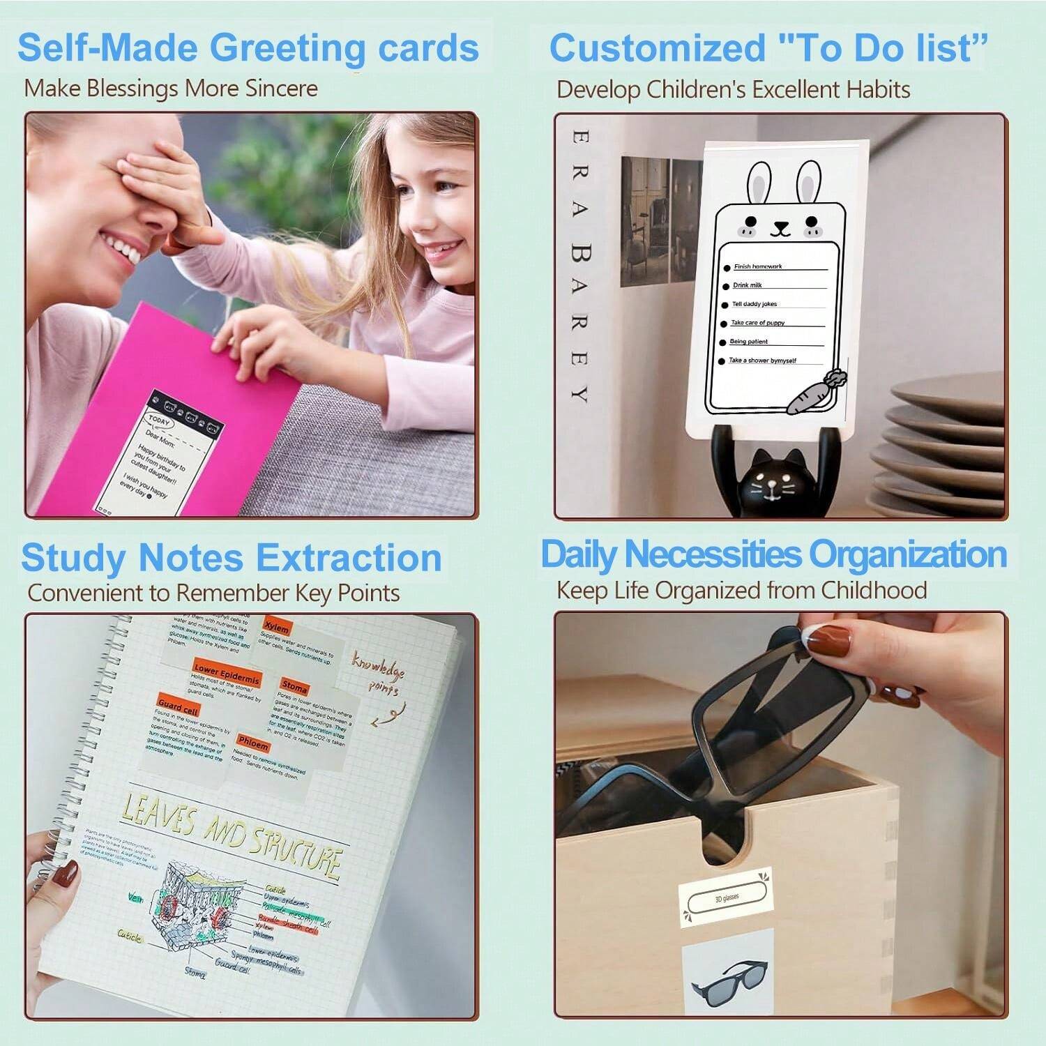 Mini Pocket Printer, Mini Portable Printer, Printing Paper, Mini Photo