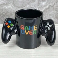 1 pieza Taza de cerámica con diseño de control de juego creativo y colorido, taza para bebida de verano de 400oz, taza de café con mando a distancia es el regalo perfecto para gamers o coleccionistas de tazas de café extravagantes, de vuelta al colegio