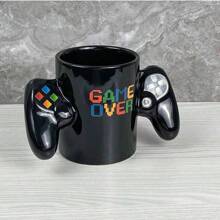 1 pieza Taza de cerámica con diseño de control de juego creativo y colorido, taza para bebida de verano de 400oz, taza de café con mando a distancia es el regalo perfecto para gamers o coleccionistas de tazas de café extravagantes, de vuelta al colegio