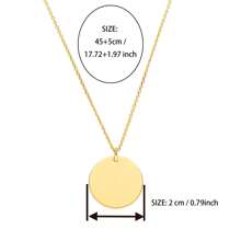 Spersonalizowany naszyjnik ze stali nierdzewnej Birthflower & Birthday Month Disc, elegancki naszyjnik łańcuszkowy na prezent dla kobiet, matek, dziewczyn, najlepszych przyjaciółek