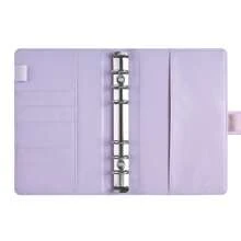 Sổ tay bìa da PU A6 6 lỗ, thiết kế thời trang, bìa sổ tay cá nhân, có khóa từ, có thể dùng làm vỏ đựng tiền mặt, vỏ đựng album trở lại trường - A6 - Xem 3